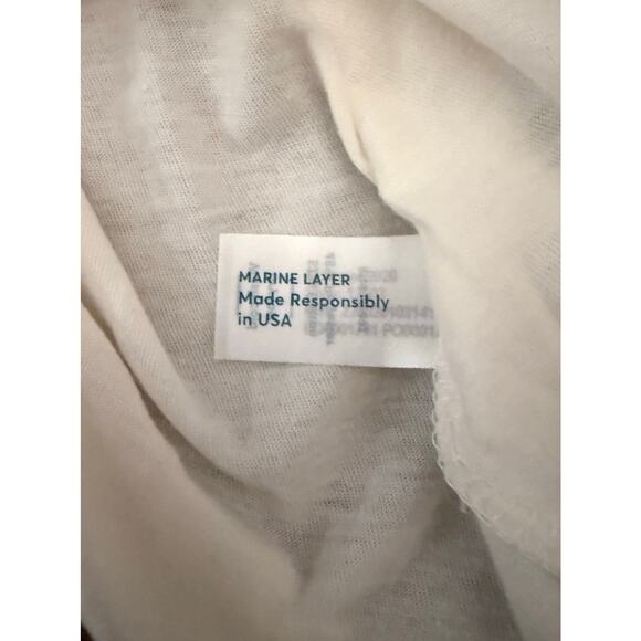 Marine Layer NWOT Ivory Short Sleeve Pride Rainbow Stripes T-shirt size XS - Picture 8 of 10